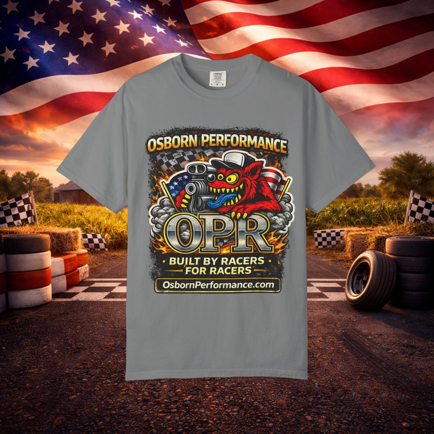 T-Shirt — "Osborn Performance OPR" Built by Racers