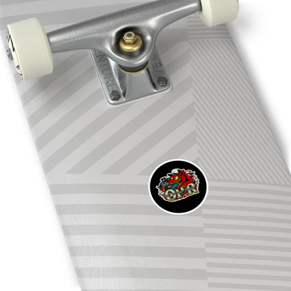 OPR Round Sticker — Retro Hot Rod Car Decal (Indoor/Outdoor)