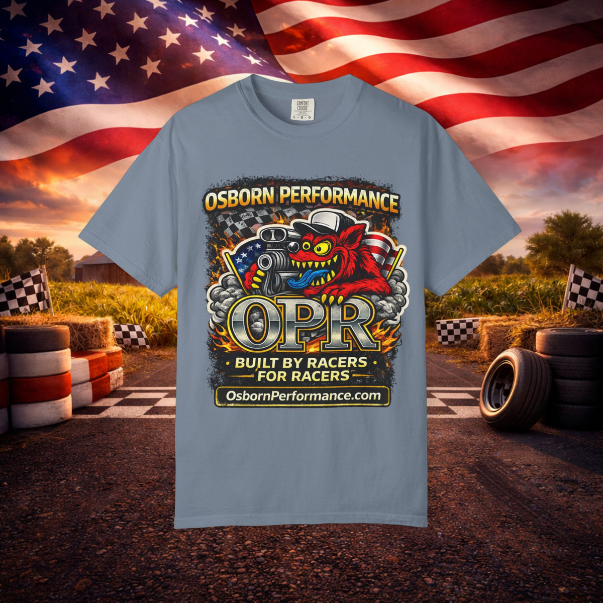 T-Shirt — "Osborn Performance OPR" Built by Racers