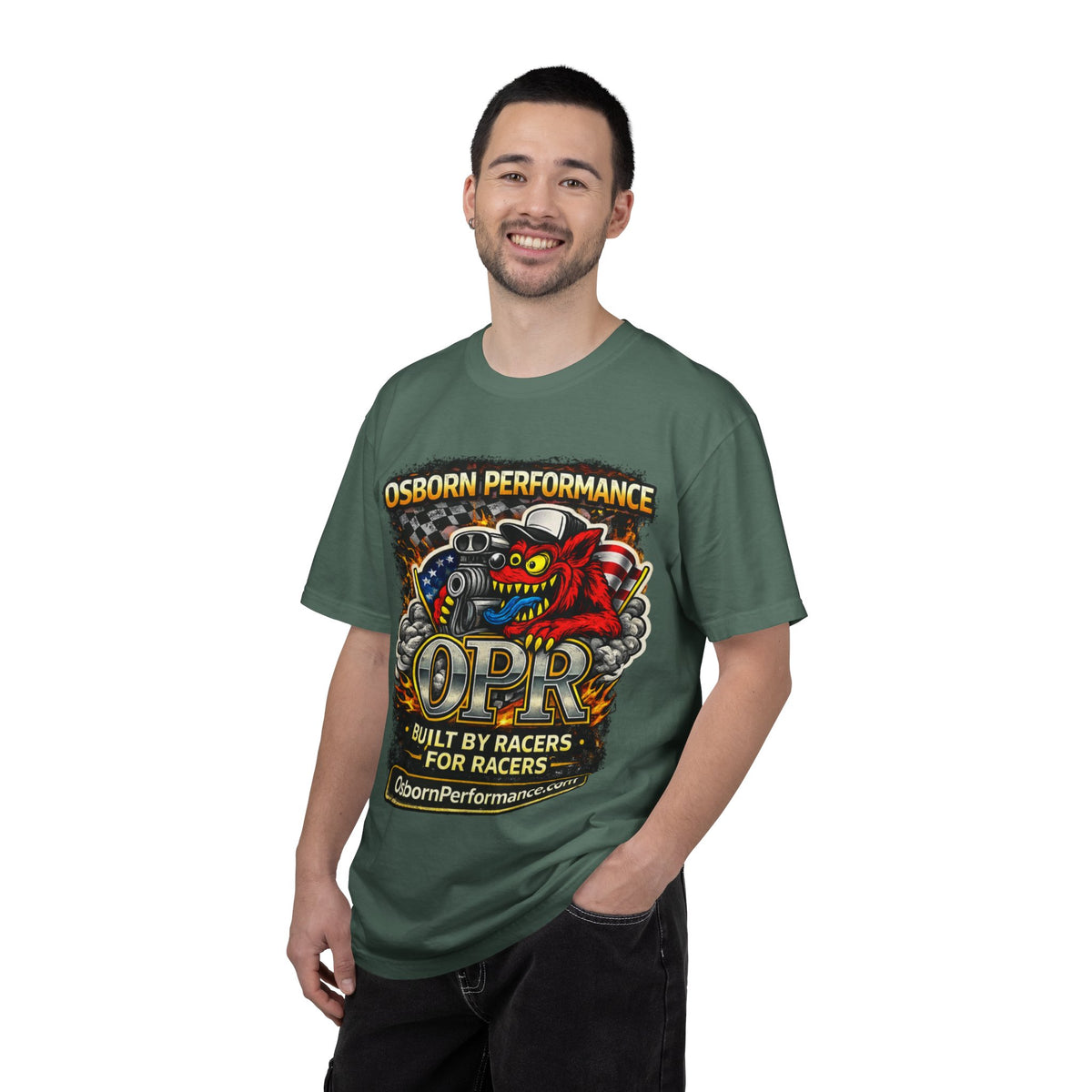 T-Shirt — "Osborn Performance OPR" Built by Racers