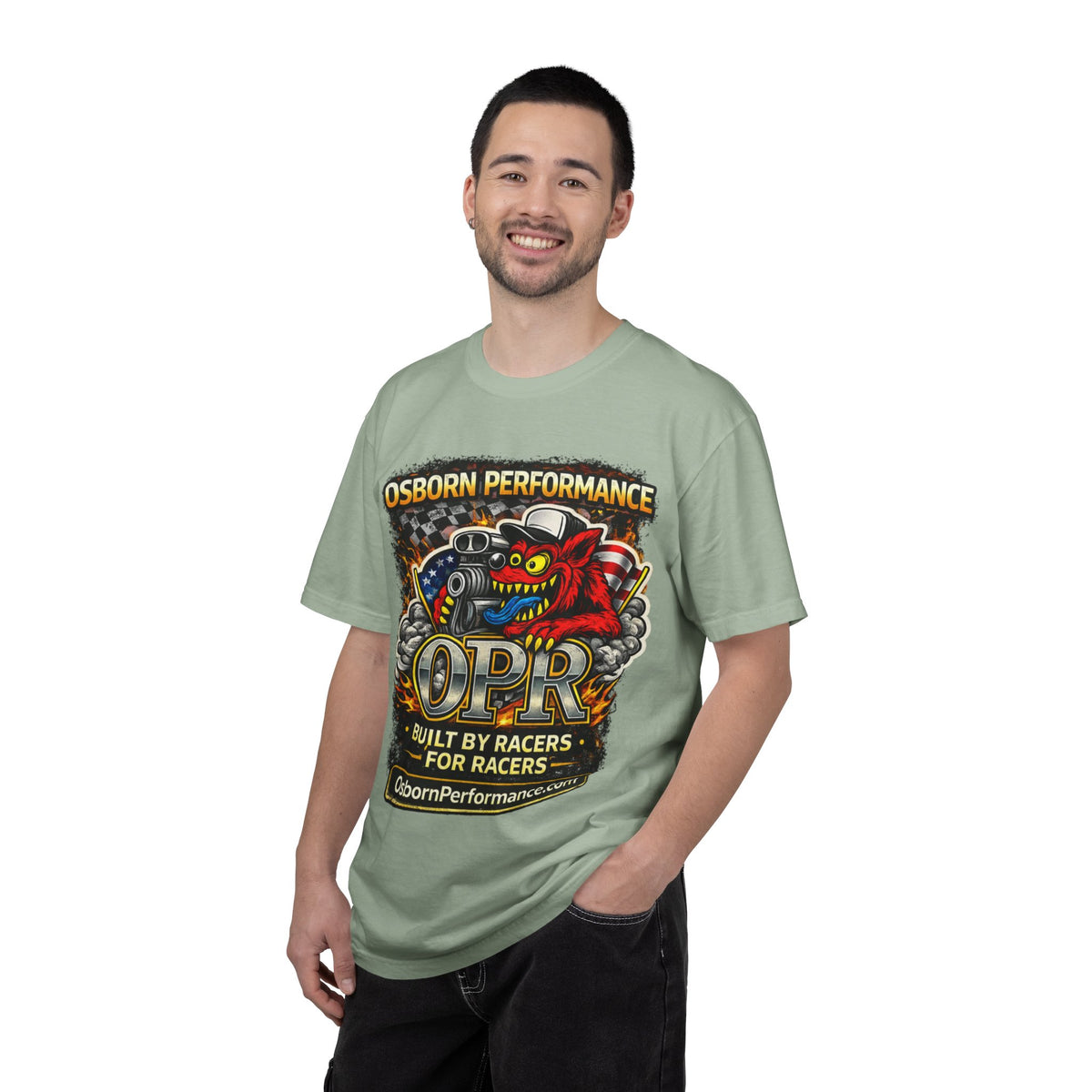 T-Shirt — "Osborn Performance OPR" Built by Racers