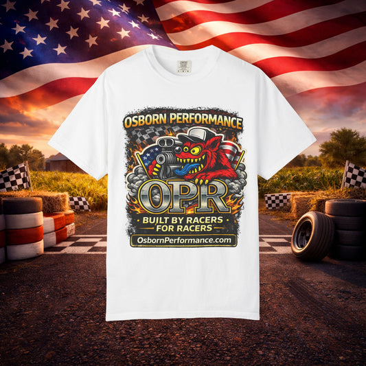 T-Shirt — "Osborn Performance OPR" Built by Racers