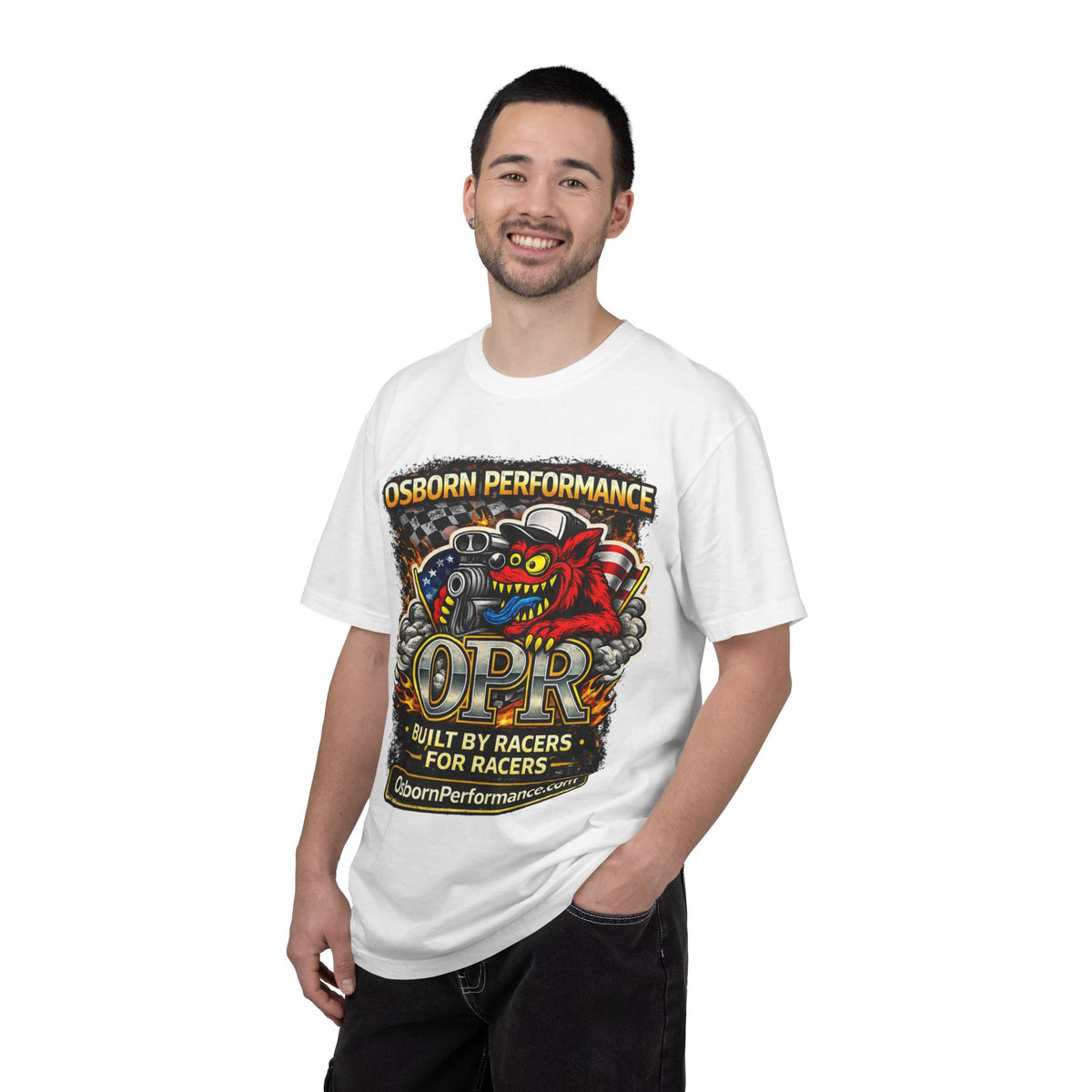T-Shirt — "Osborn Performance OPR" Built by Racers