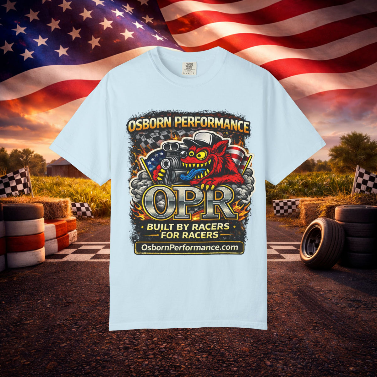 T-Shirt — "Osborn Performance OPR" Built by Racers