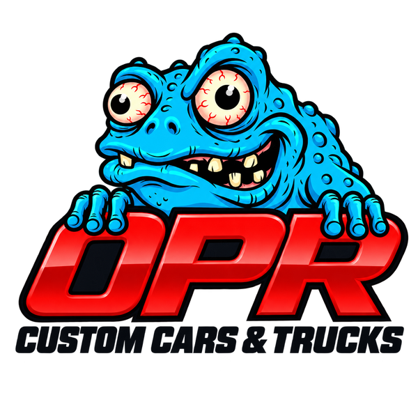 Combined OPR logo with blue toad and red lettering